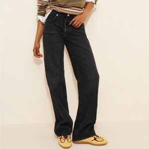 Citizens Of Humanity Black Wide Leg Jeans